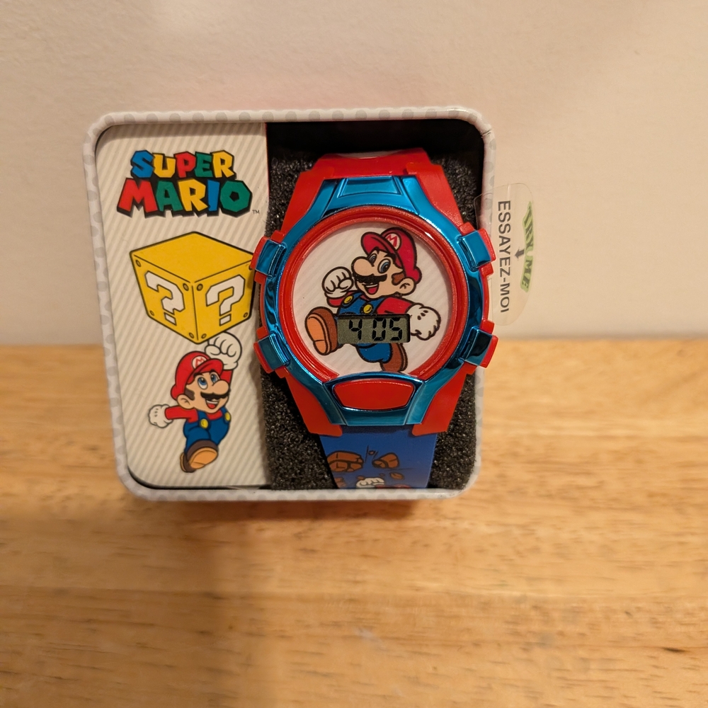 Nintendo Super Mario Kids Watch - Red and Blue